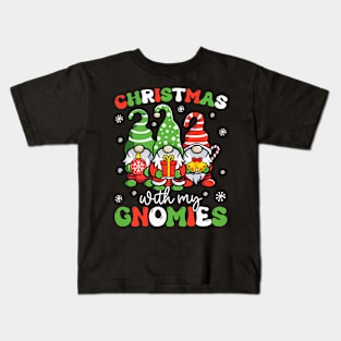 Christmas With My Gnomies Xmas Family Gnome Lover Women Men Kids T-Shirt